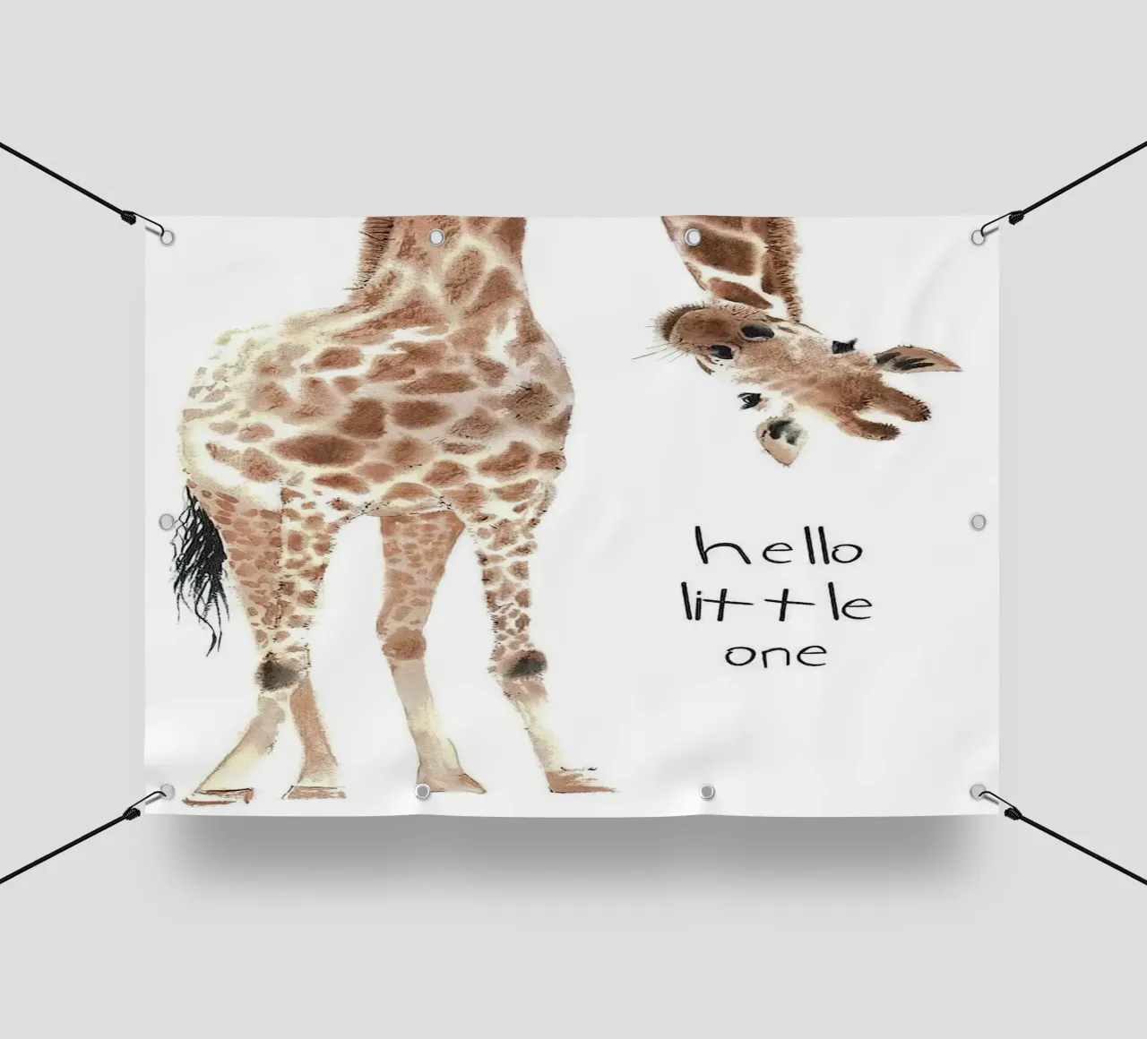 Hello Giraffe telo in pvc da Emil Art Studio