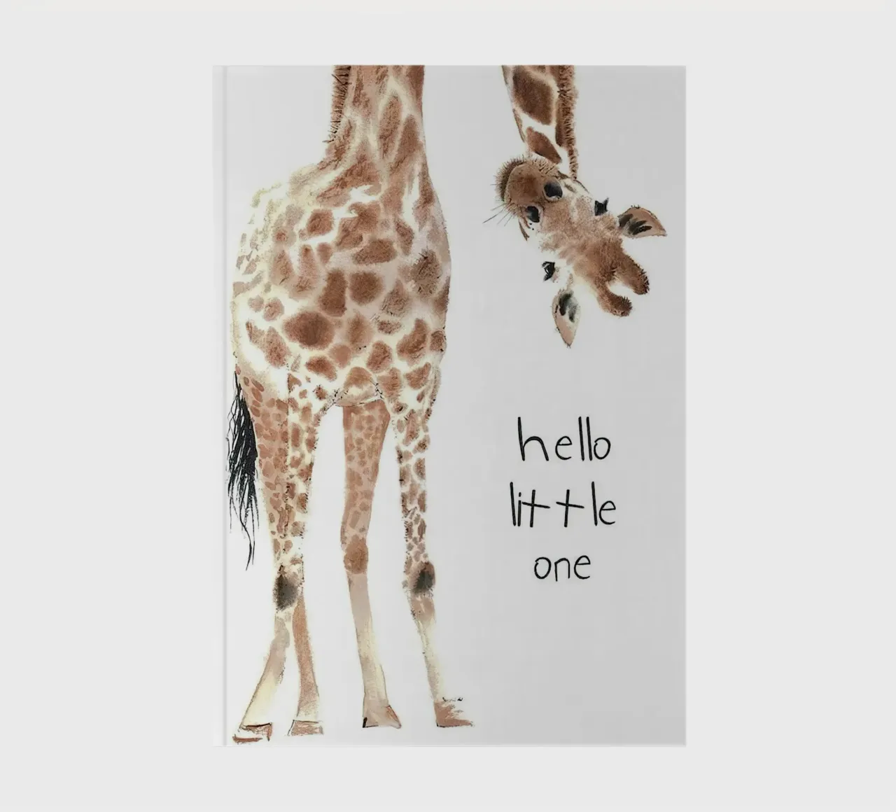 Hello Giraffe notebook by Emil Art Studio
