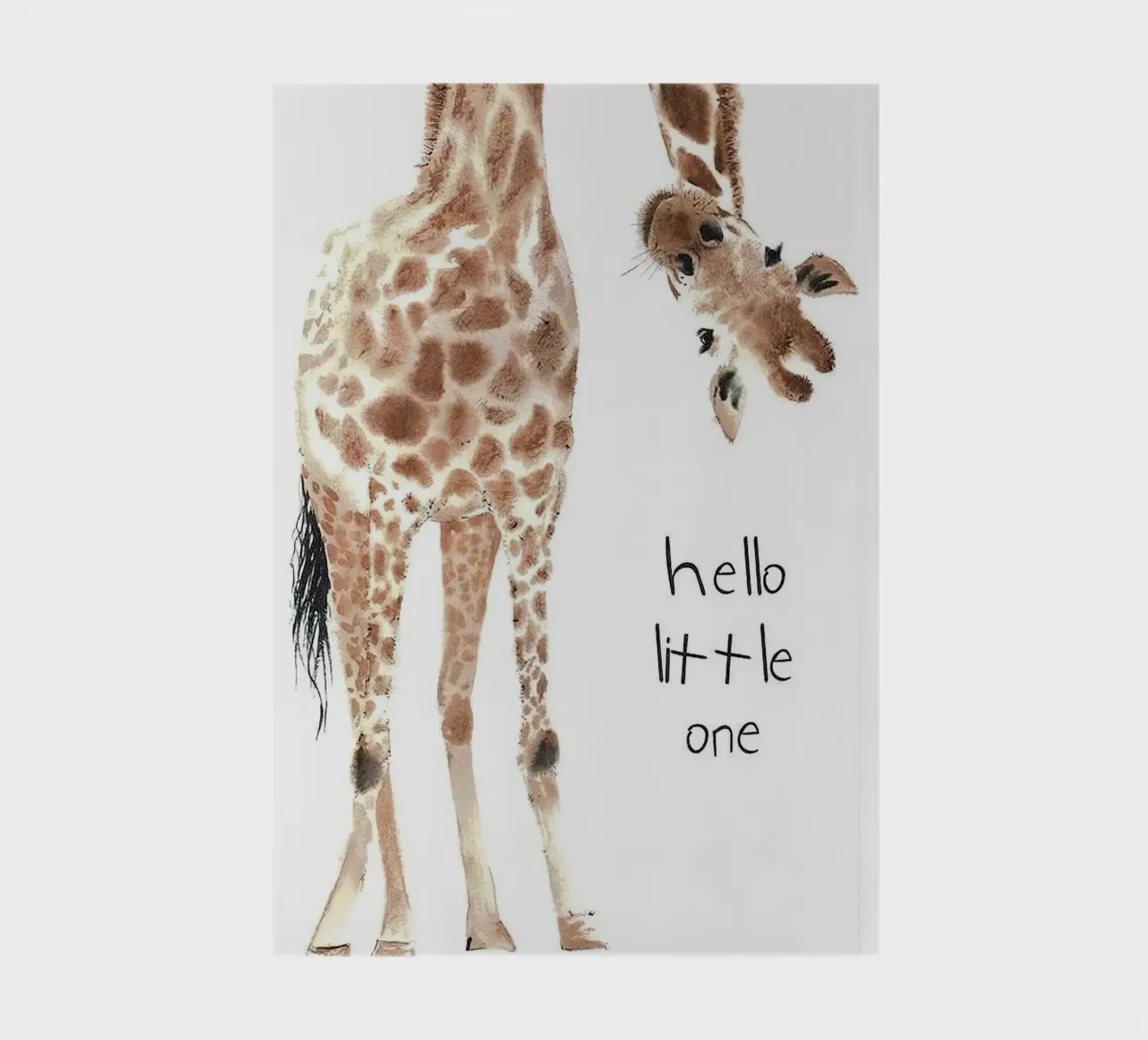 Hello Giraffe notebook by Emil Art Studio