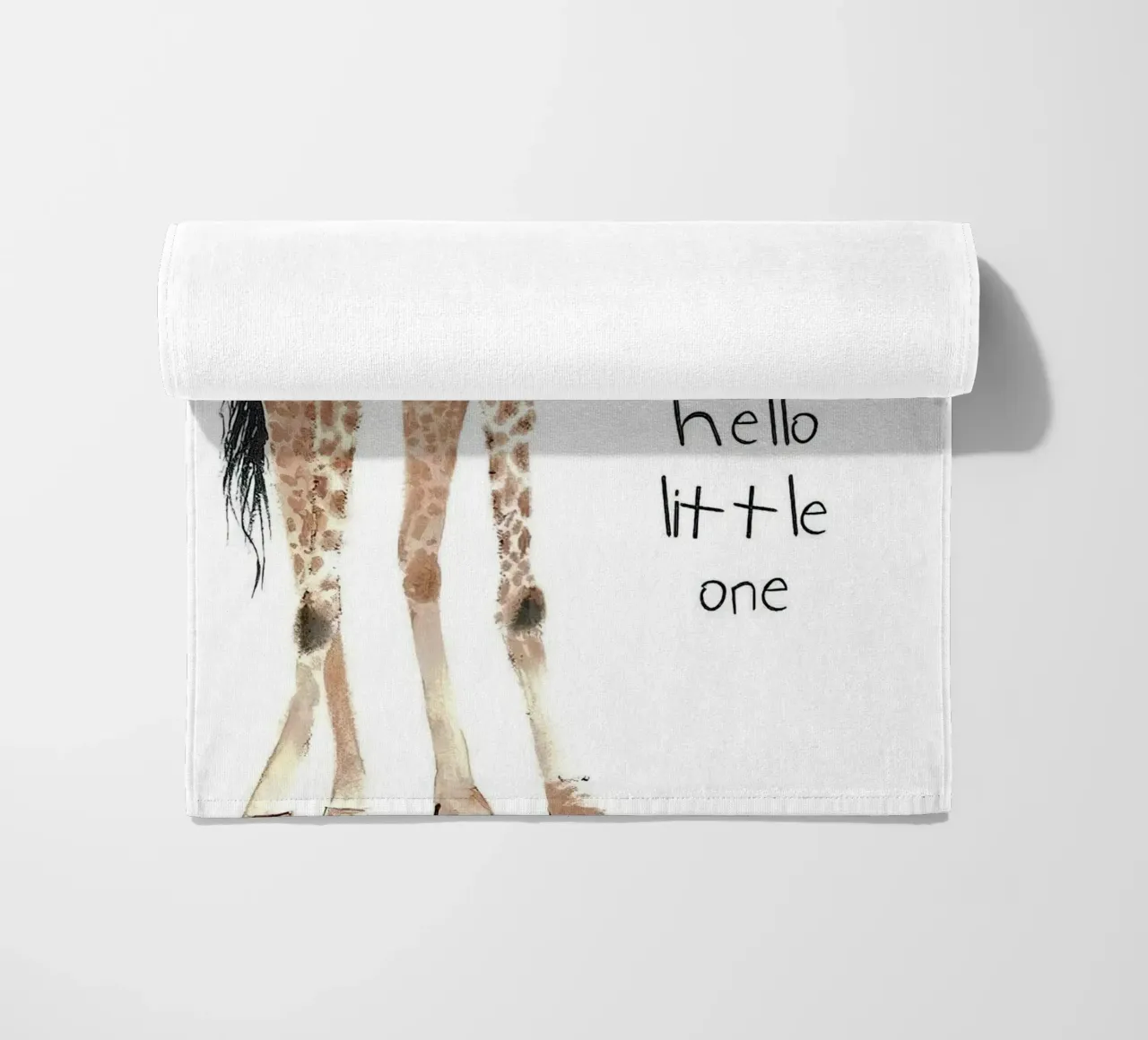 Hello Giraffe telo mare da Emil Art Studio