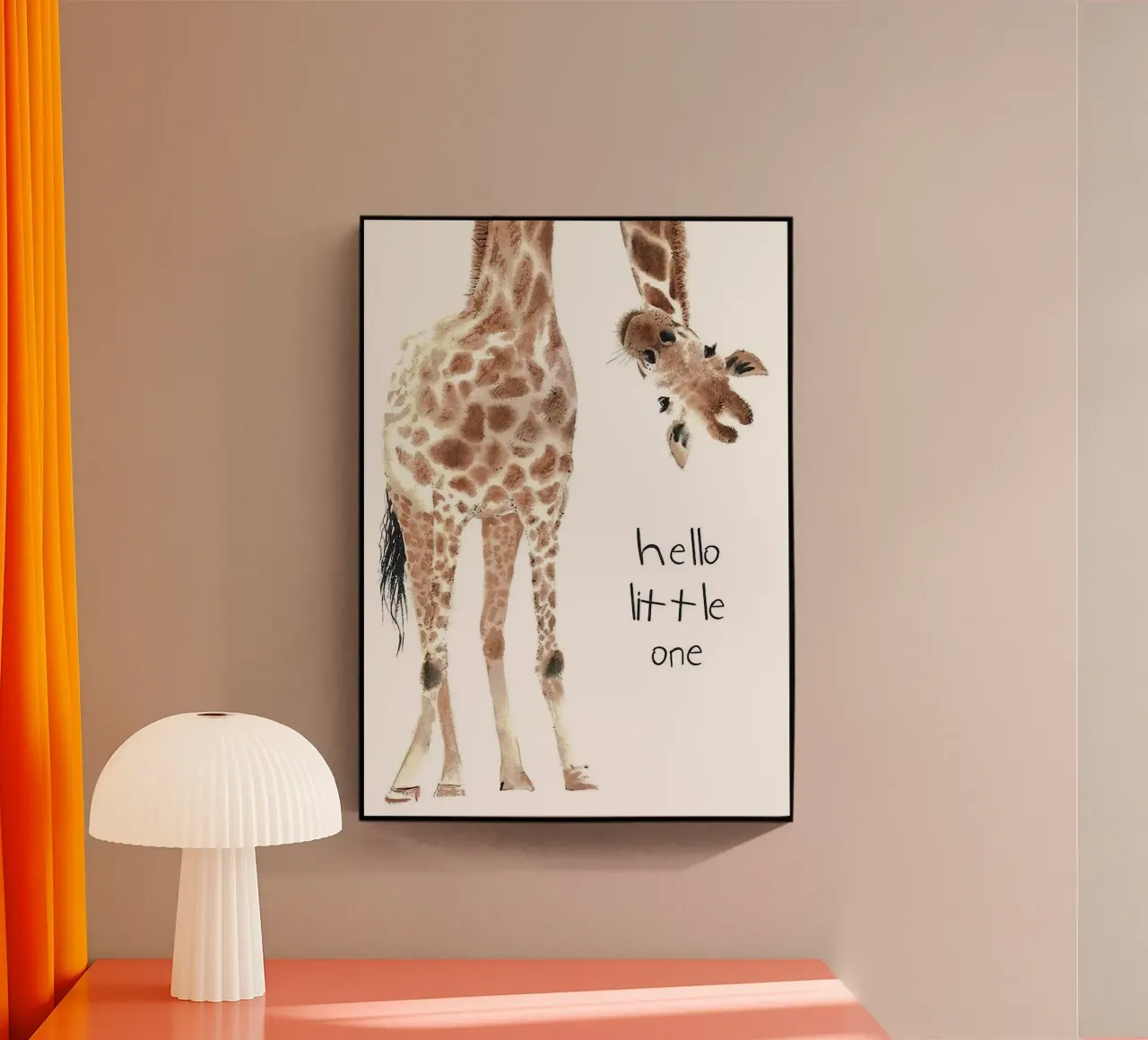 Hello Giraffe plexiglass da Emil Art Studio