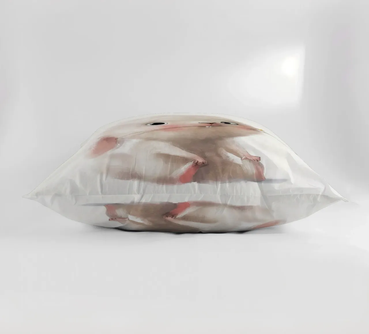 Coniglietto e fiore cuscino da Emil Art Studio