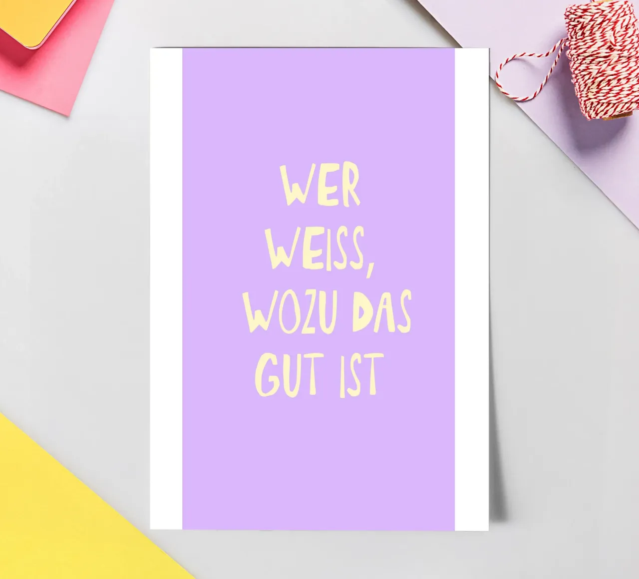 Wer weiss wozu dass gut ist Stickerbogen von Attaboy Dsgn