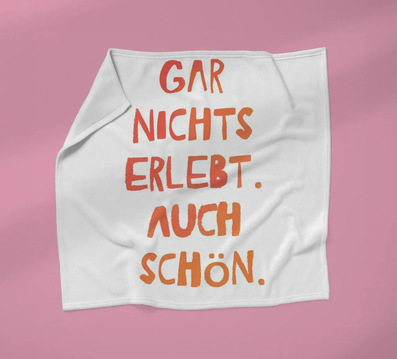 Gar Nichts Erlebt coperta in pile da Attaboy Dsgn