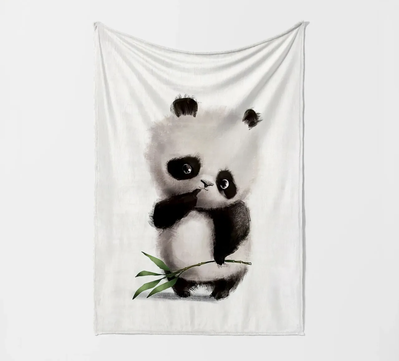 Panda premuroso coperta in pile da Emil Art Studio