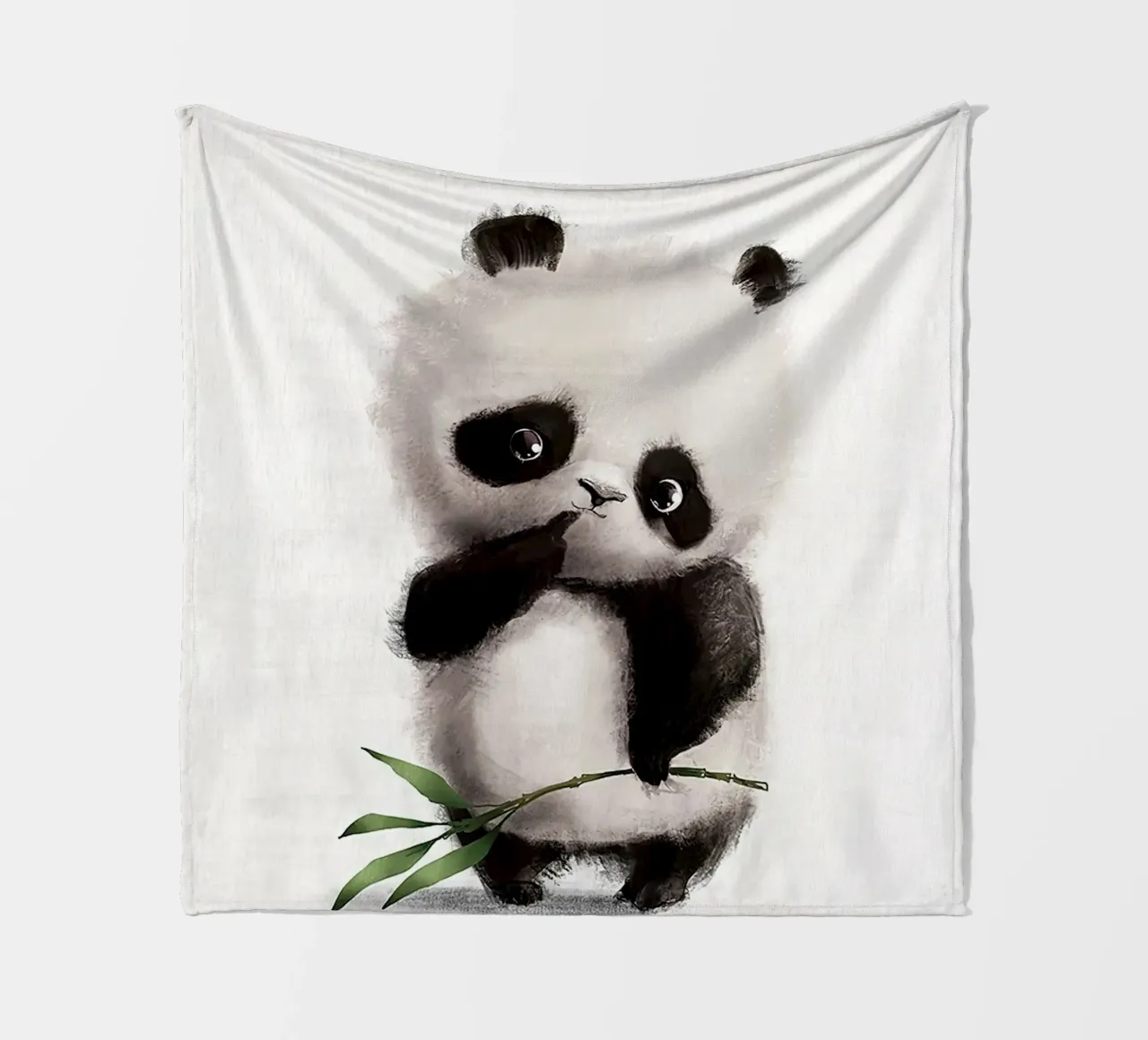 Panda premuroso coperta in pile da Emil Art Studio