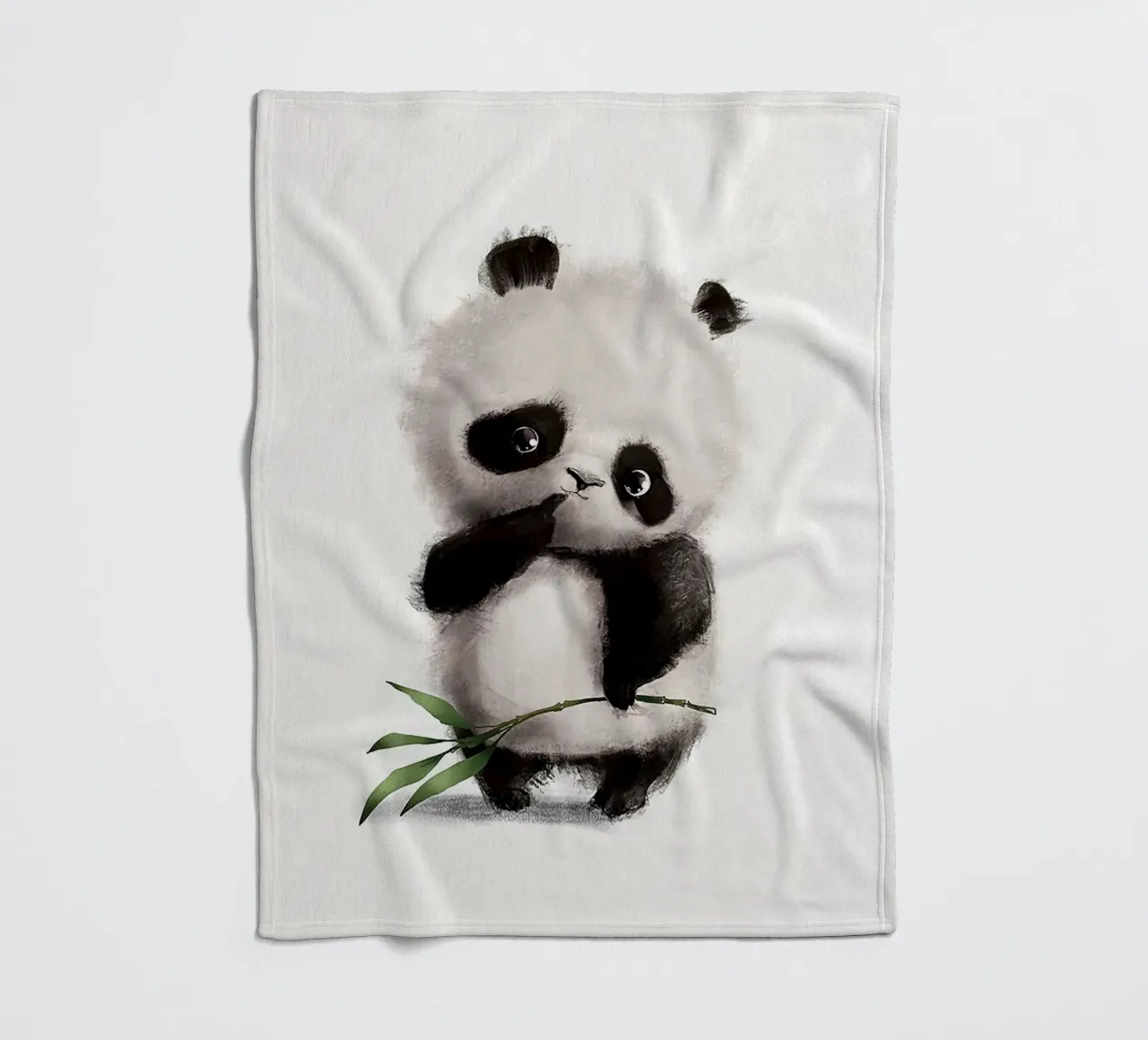 Panda premuroso coperta in pile da Emil Art Studio