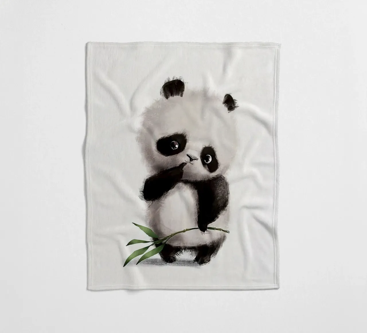 Panda premuroso coperta in pile da Emil Art Studio