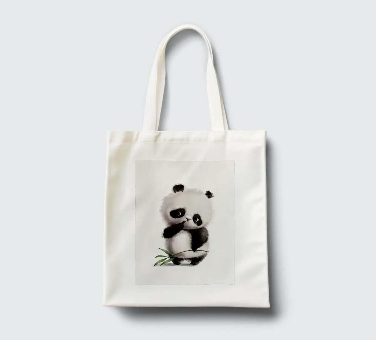 Panda premuroso borsa in juta da Emil Art Studio