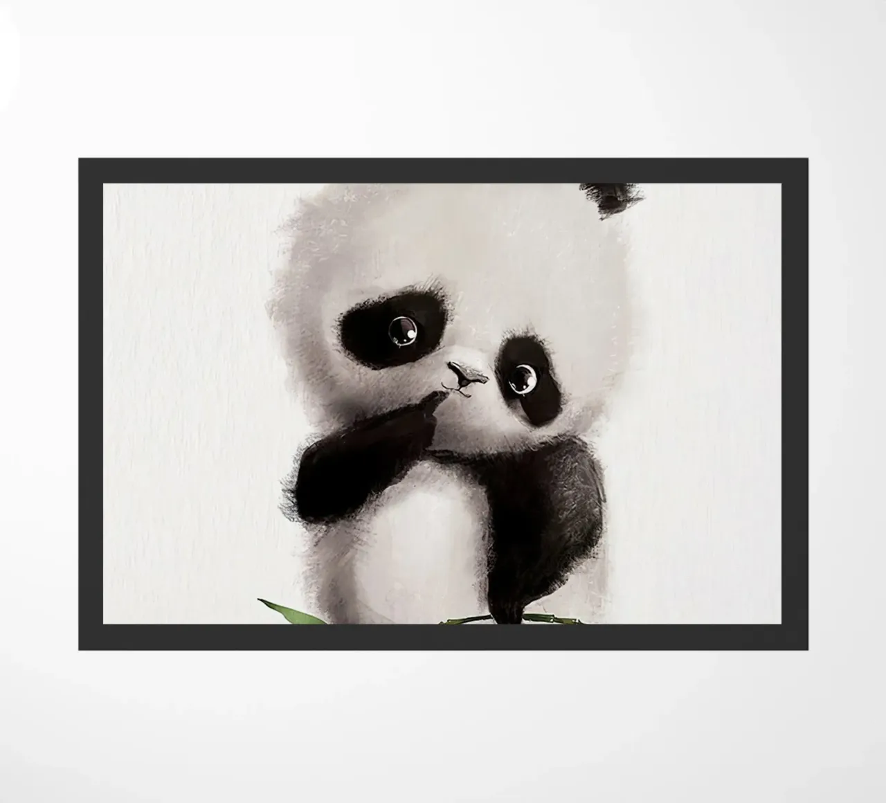 Panda deurmat van Emil Art Studio