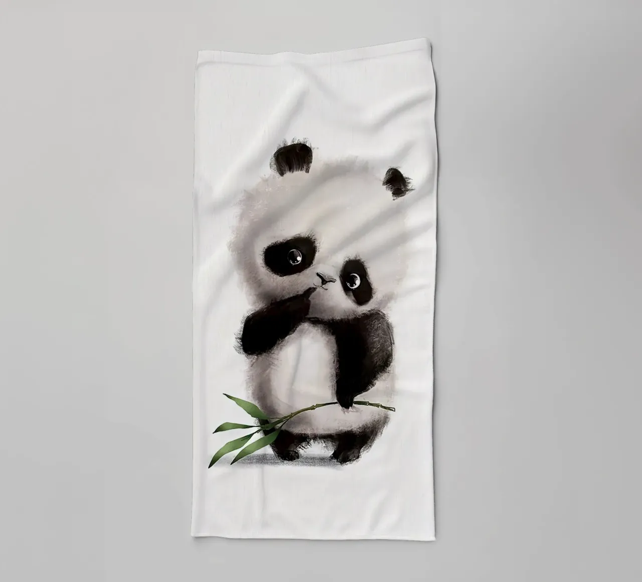 Panda premuroso asciugamano da bagno da Emil Art Studio