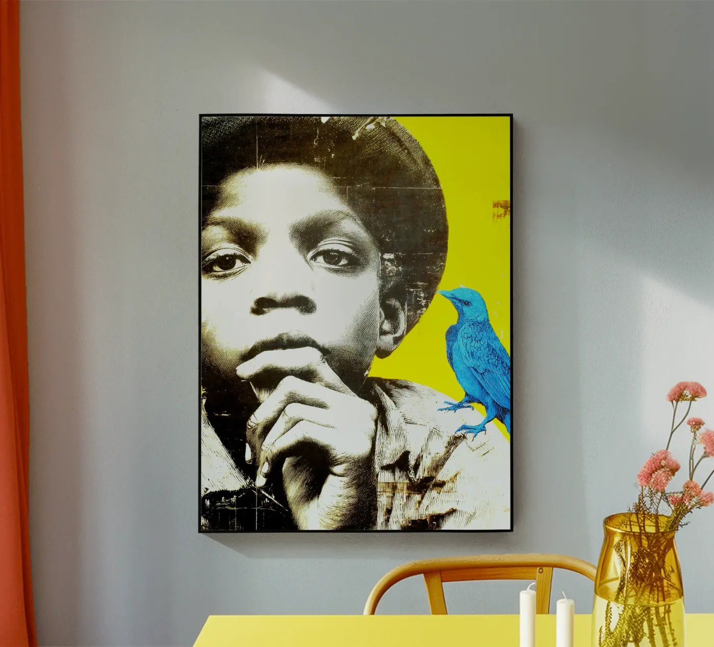Bird and young Acryl-Glas von Puschkinowa