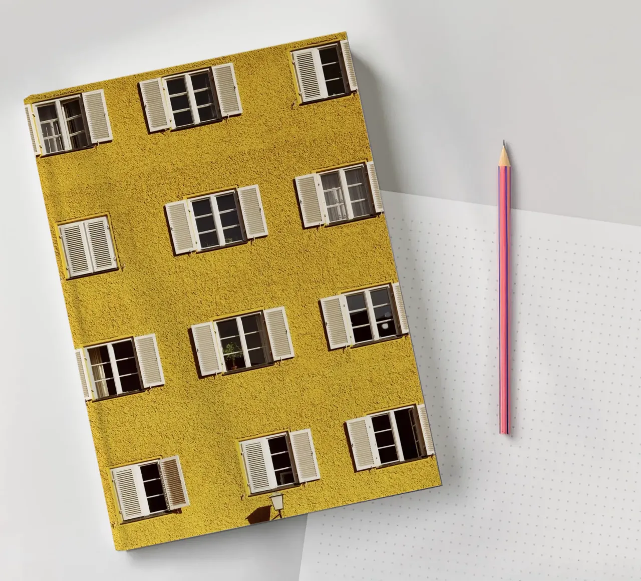 Bortei Vietrel München, Fensterfront Notizbuch von Borstei München