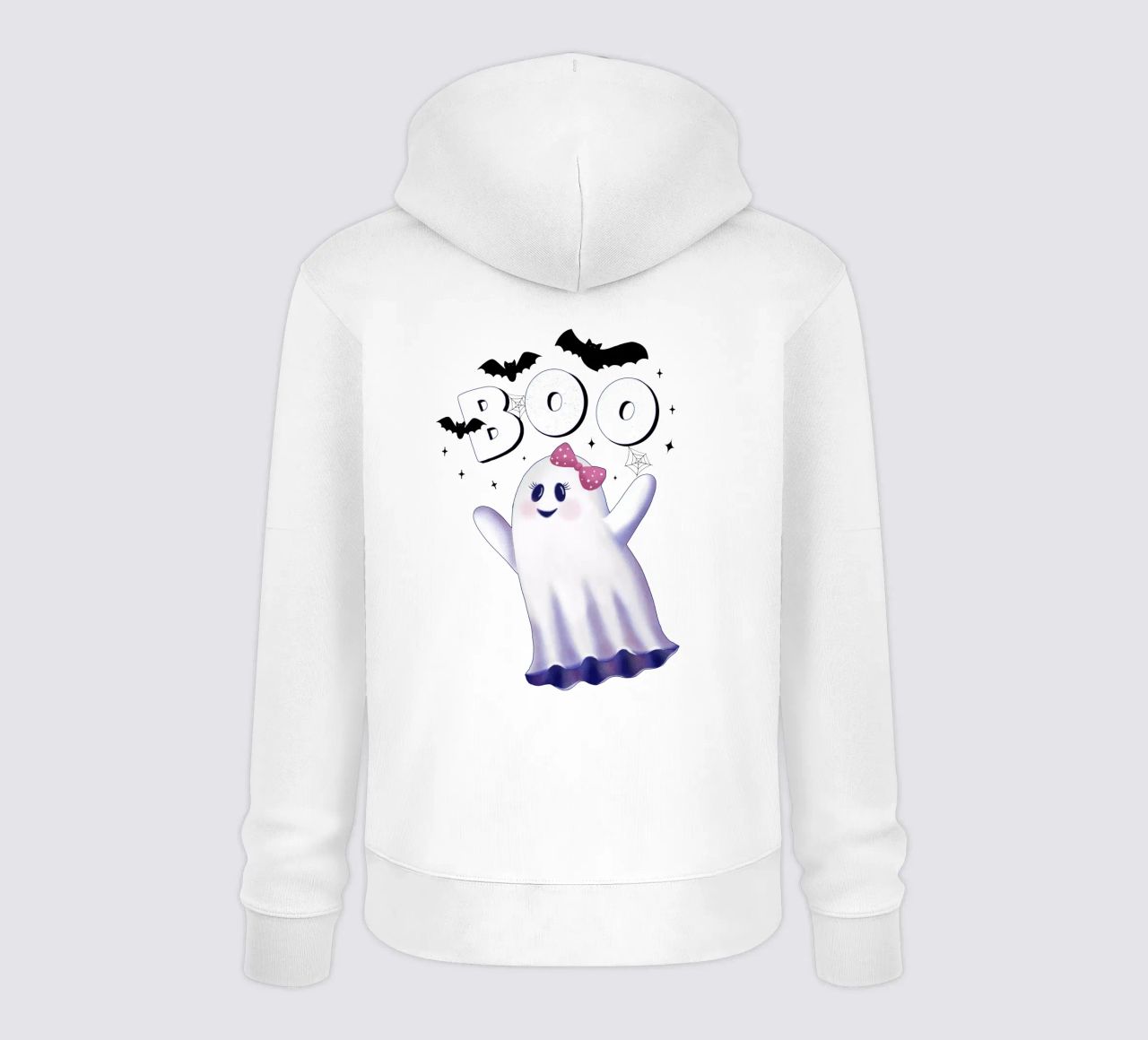 Boo. L'ora delle streghe e Halloween. felpa con cappuccio da CalliLetters