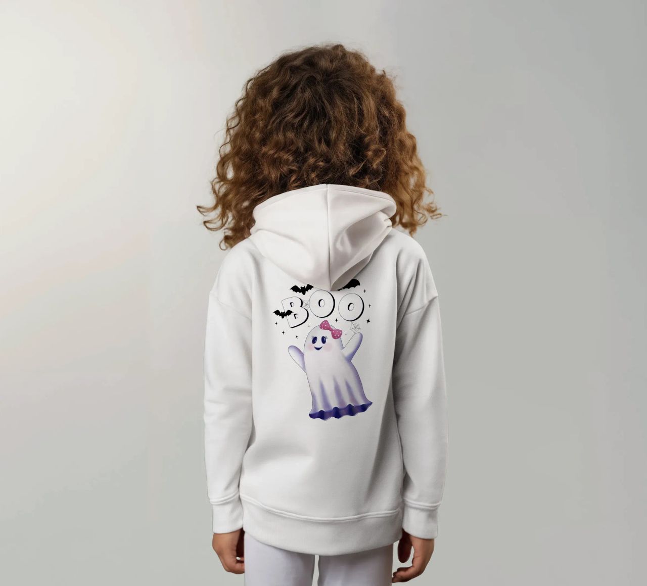 Boo. L'ora delle streghe e Halloween. felpa bambino con cappuccio da CalliLetters