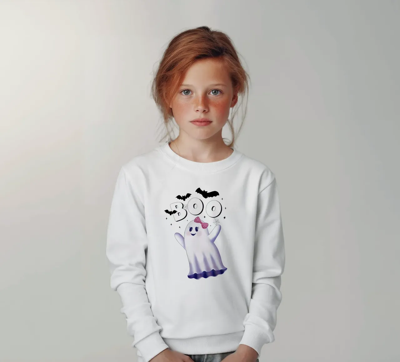 Boo. L'ora delle streghe e Halloween. felpa bambino da CalliLetters