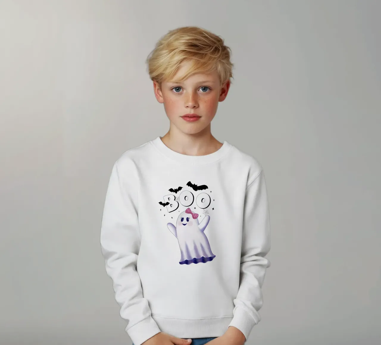 Boo. L'ora delle streghe e Halloween. felpa bambino da CalliLetters