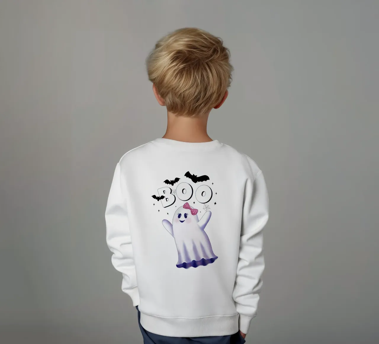 Boo. L'ora delle streghe e Halloween. felpa bambino da CalliLetters