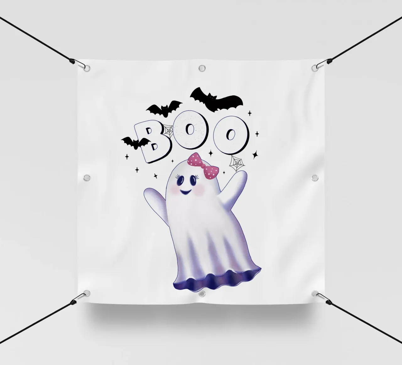 Boo. L'ora delle streghe e Halloween. telo in pvc da CalliLetters