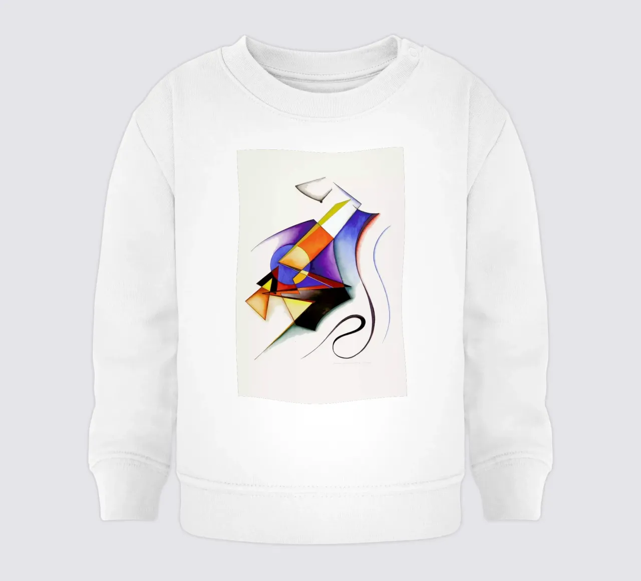 Gewitter plötzlicher Schlag (1985) baby sweatshirt by Heinrich Neuy