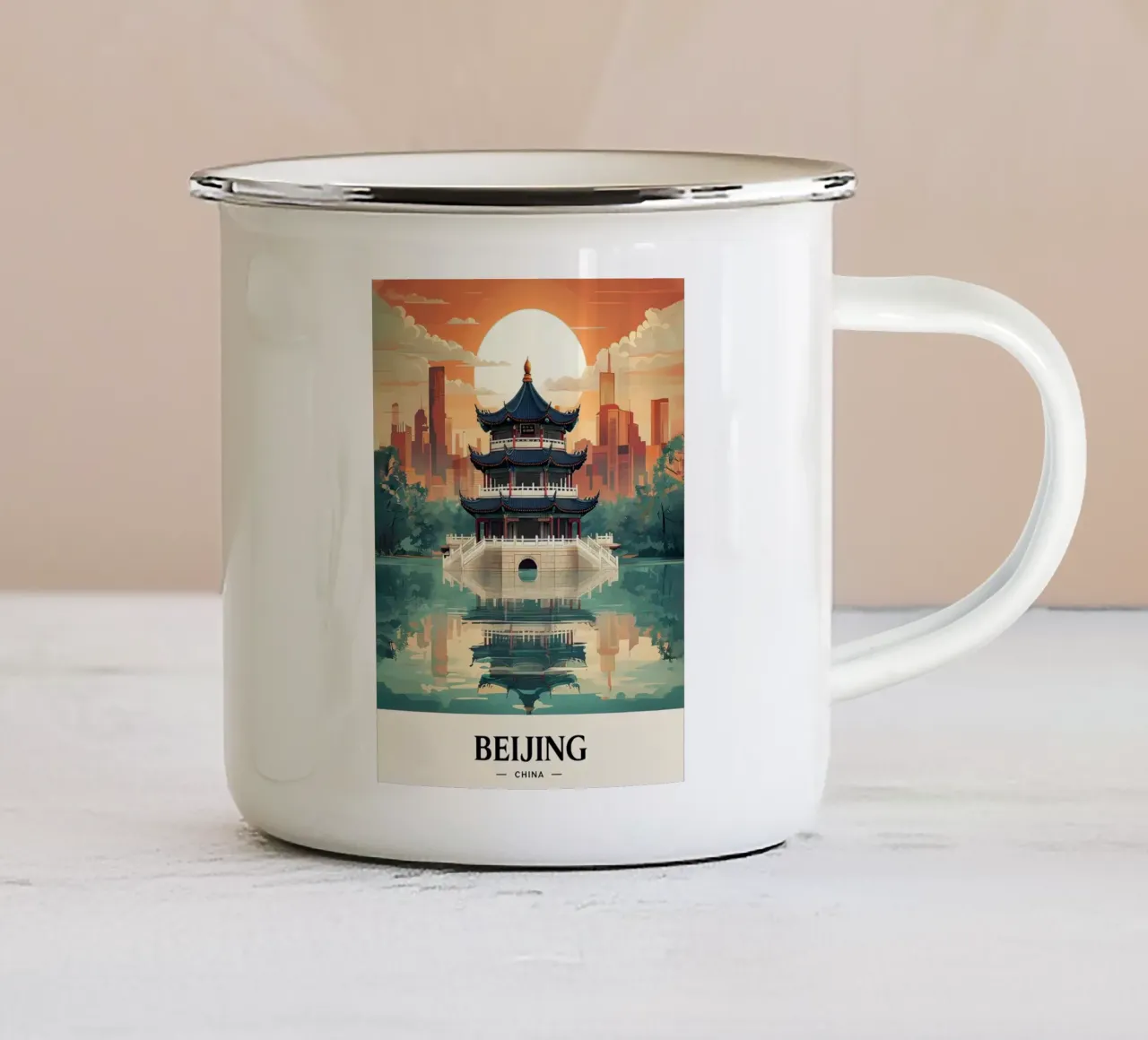 Manifesto di Pechino tazza in smalto da 🎁 NOBELART