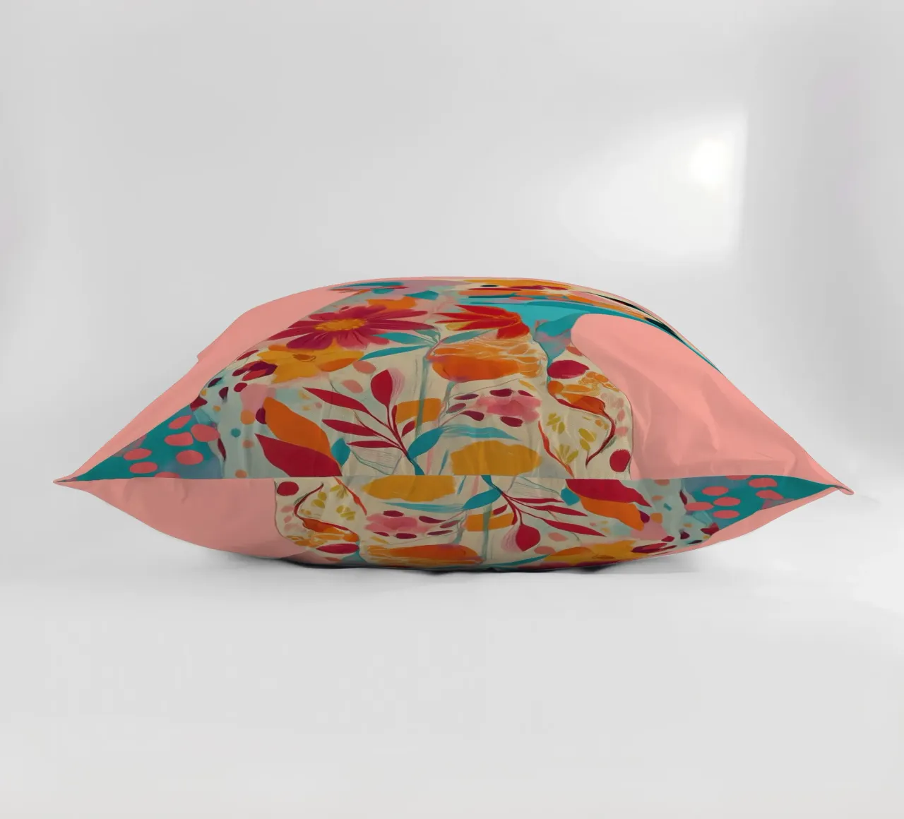 Portrait of a Cheetah in Bloom coussin de Luca