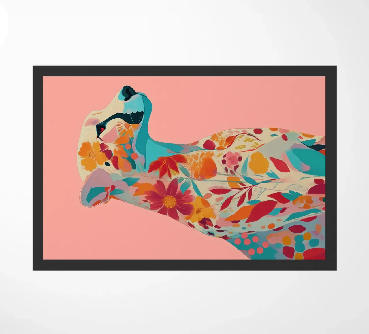 Portrait of a Cheetah in Bloom zerbino da Luca