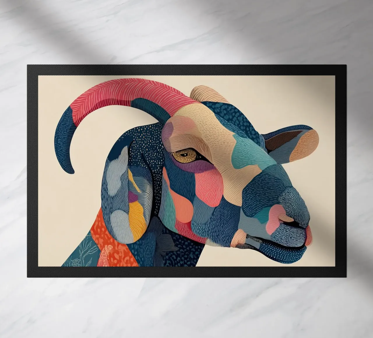 Portrait of a Goat in Bloom zerbino da Luca