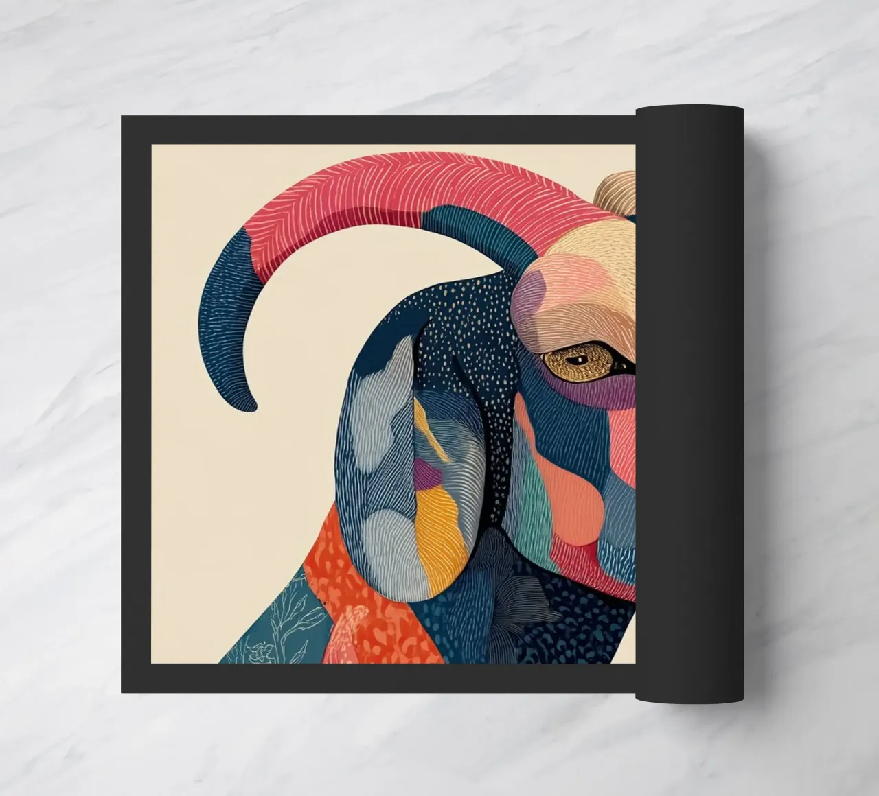Portrait of a Goat in Bloom zerbino da Luca