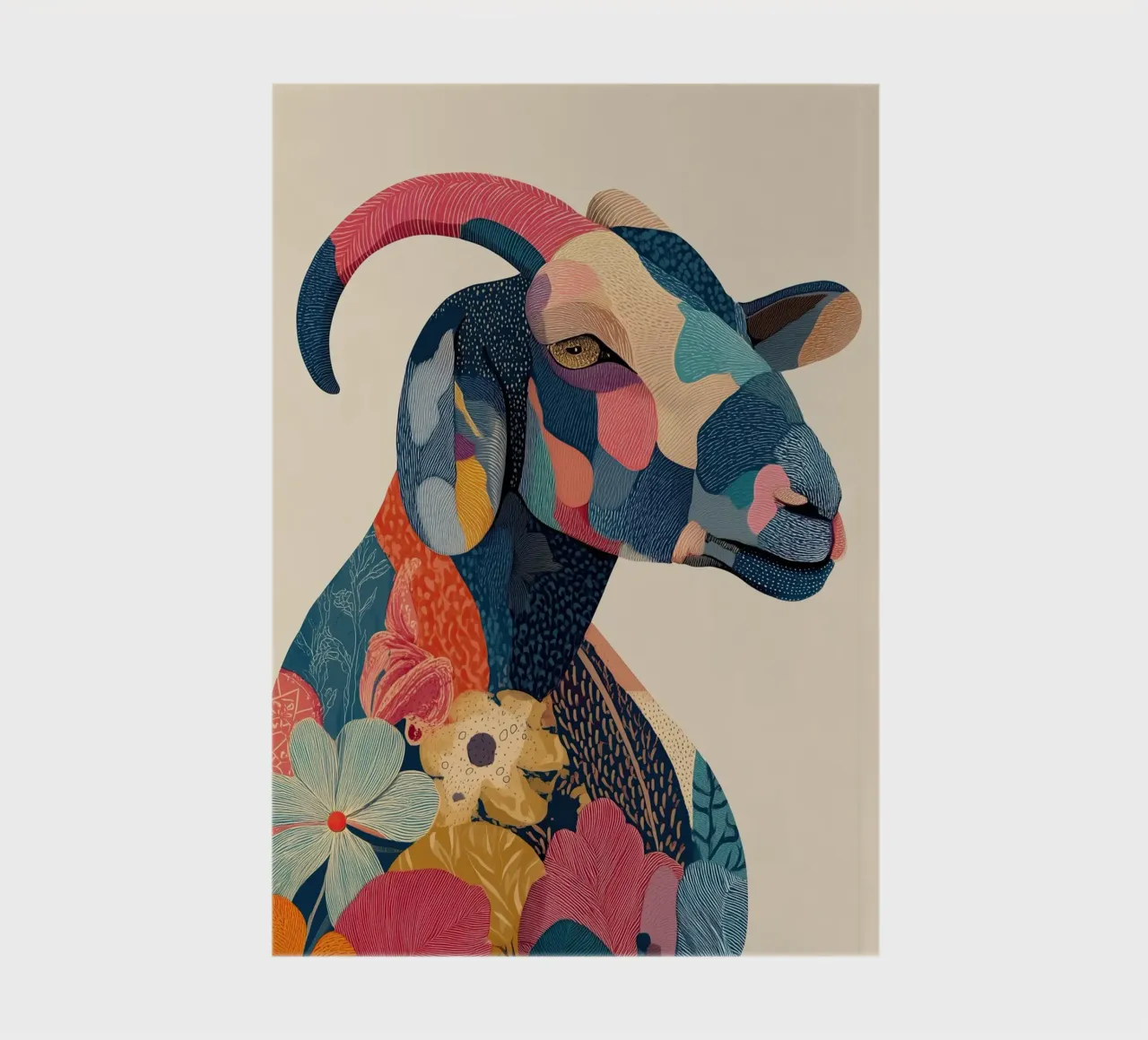 Portrait of a Goat in Bloom diario da Luca