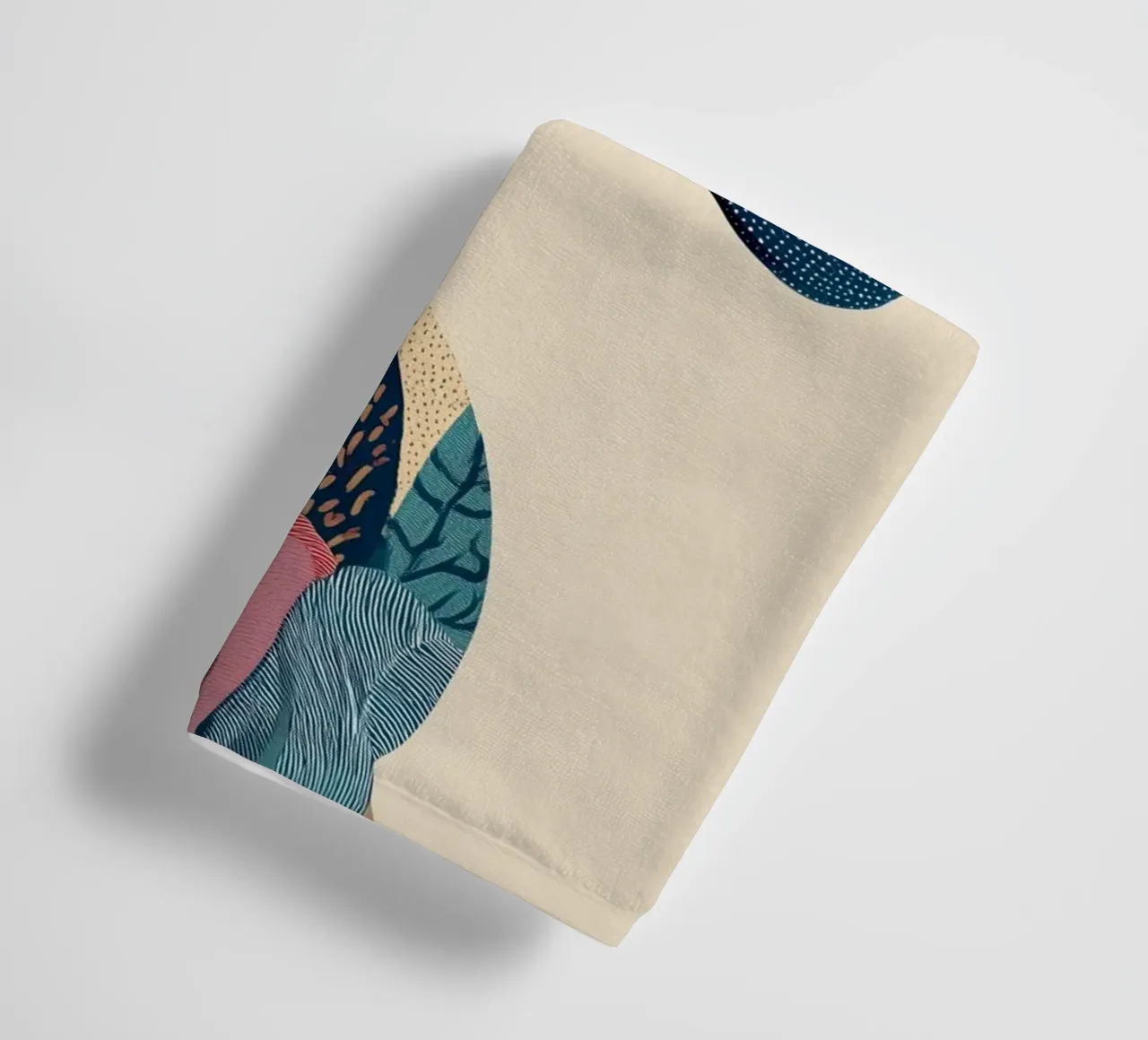 Portrait of a Goat in Bloom Handtuch von Luca