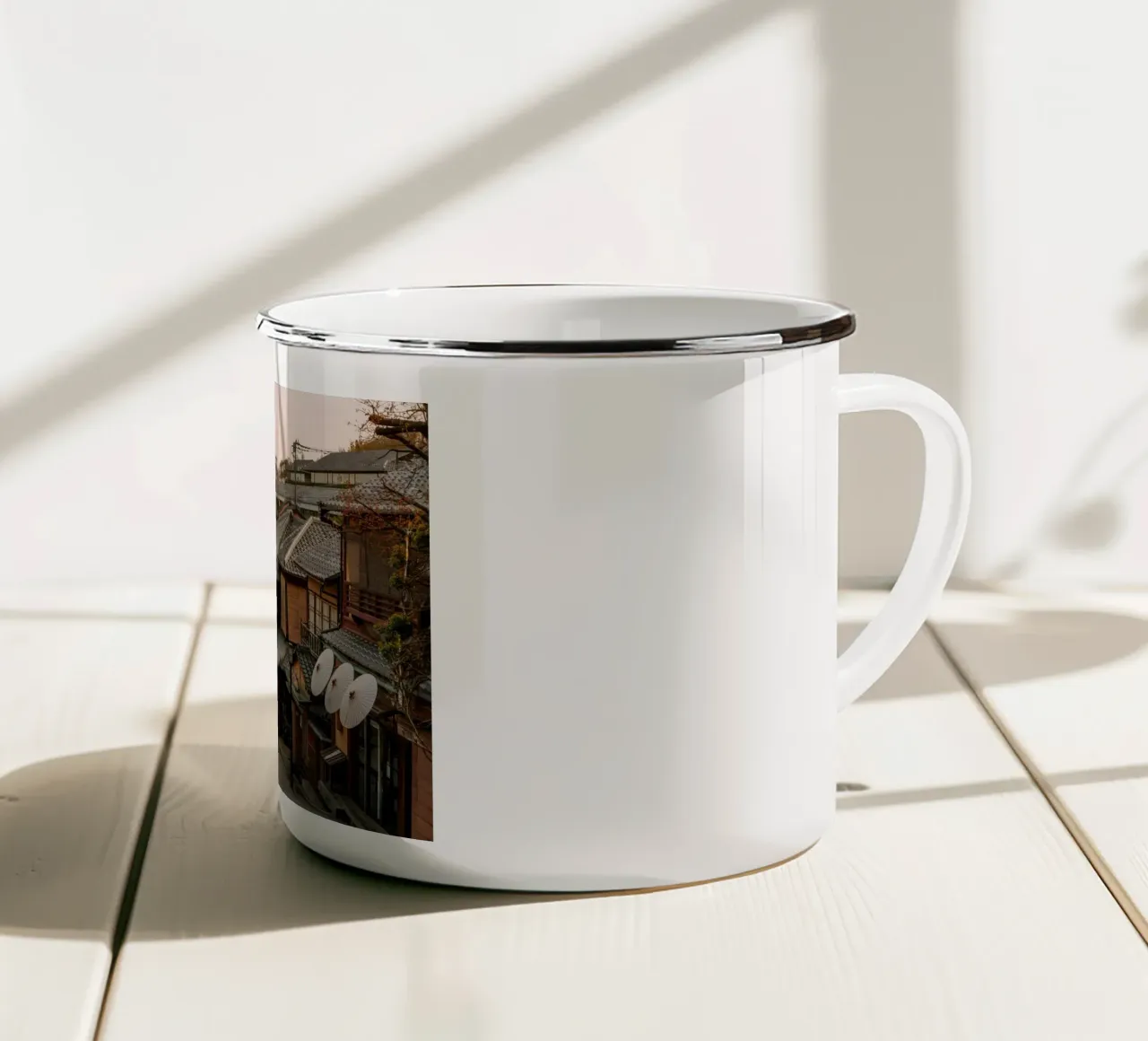Vicolo di Kyoto, Giappone tazza in smalto da mbgraphx2