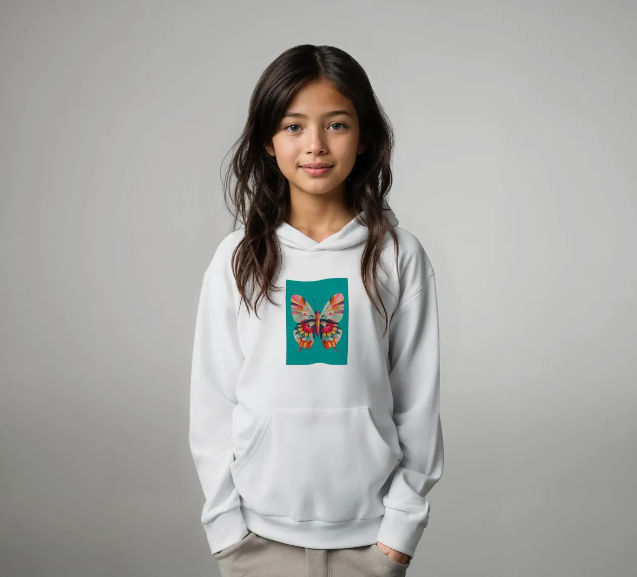 Study of a Butterfly in Bloom sweat à capuche enfant de Luca