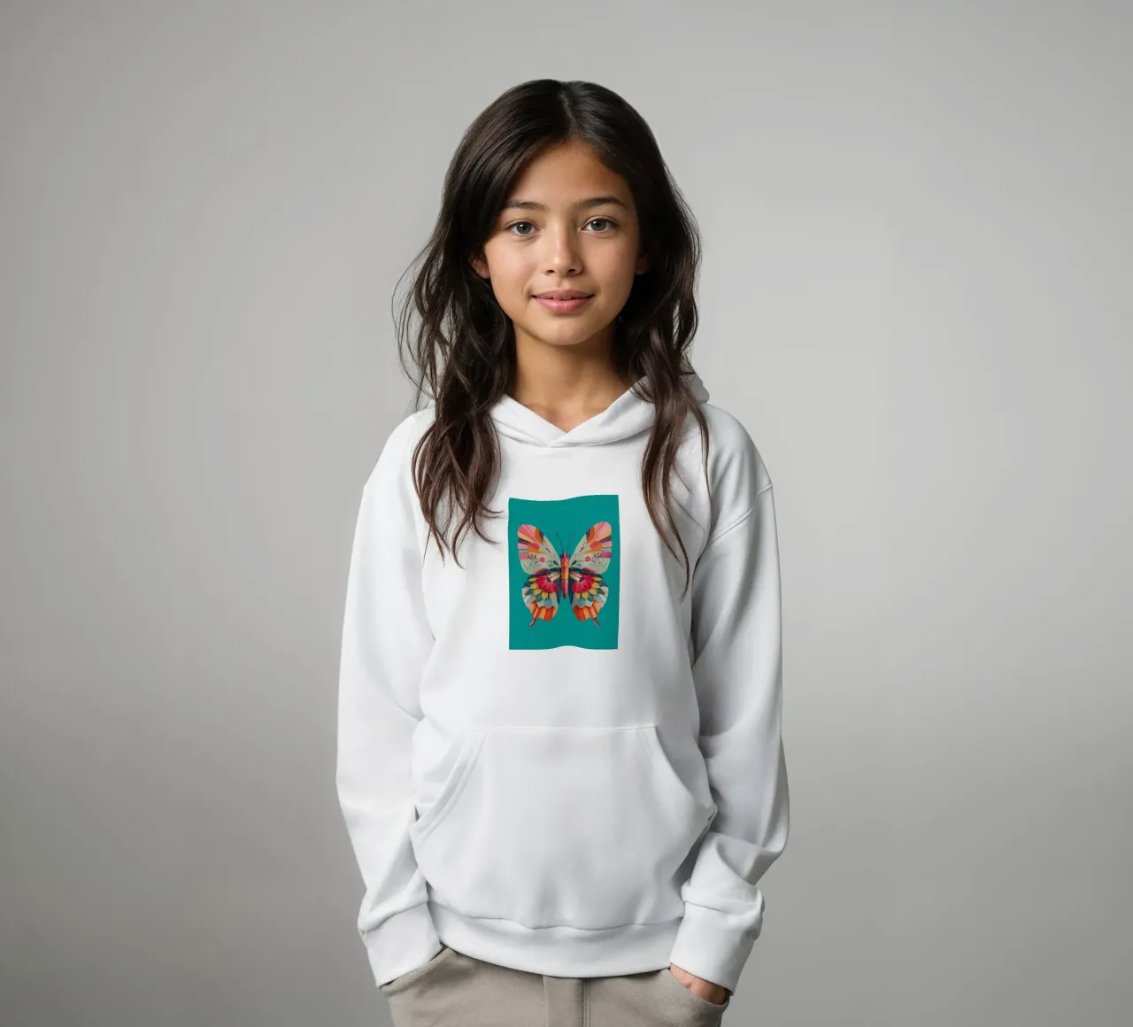 Study of a Butterfly in Bloom felpa bambino con cappuccio da Luca