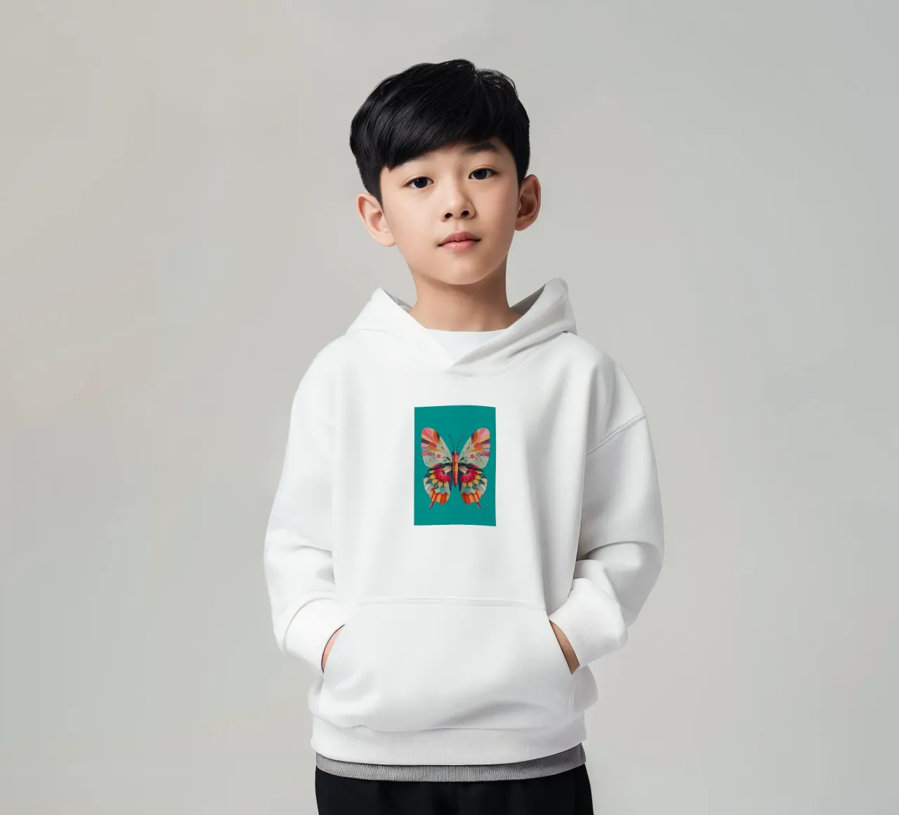 Study of a Butterfly in Bloom felpa bambino con cappuccio da Luca