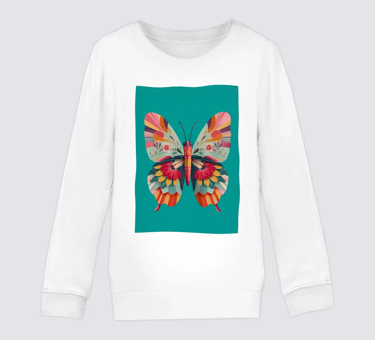 Study of a Butterfly in Bloom felpa bambino da Luca