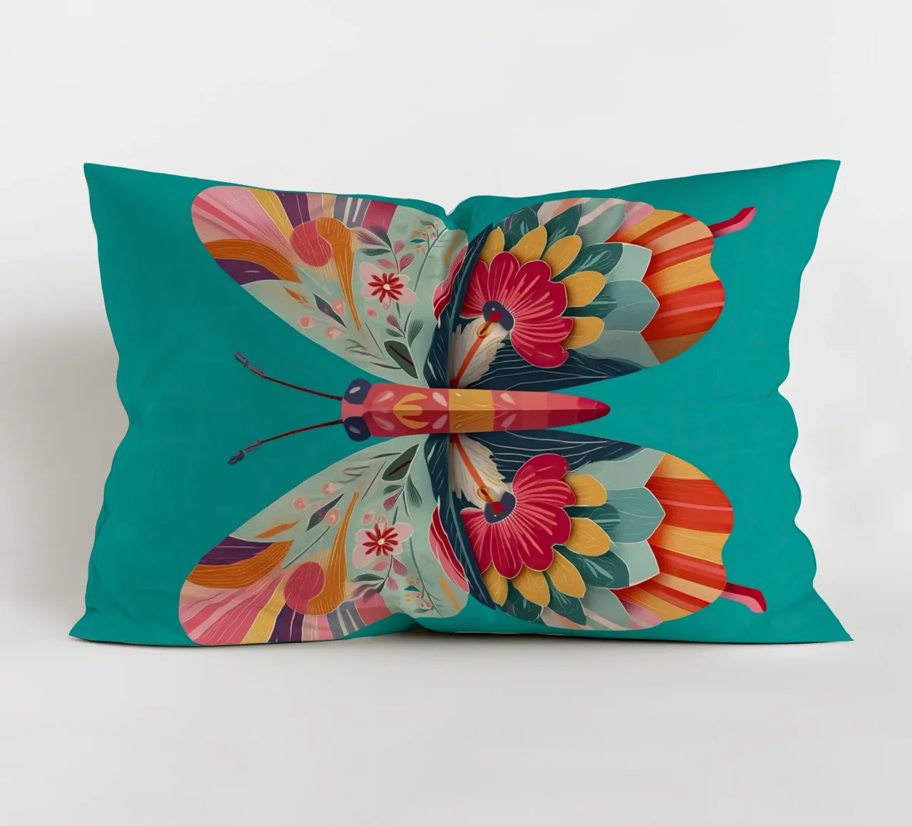 Study of a Butterfly in Bloom cuscino da Luca