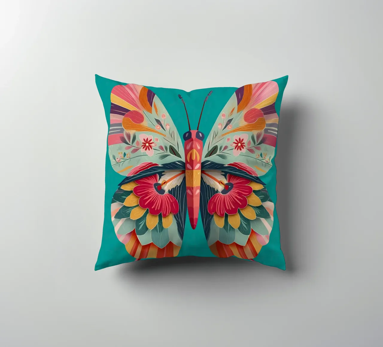 Study of a Butterfly in Bloom cuscino da Luca