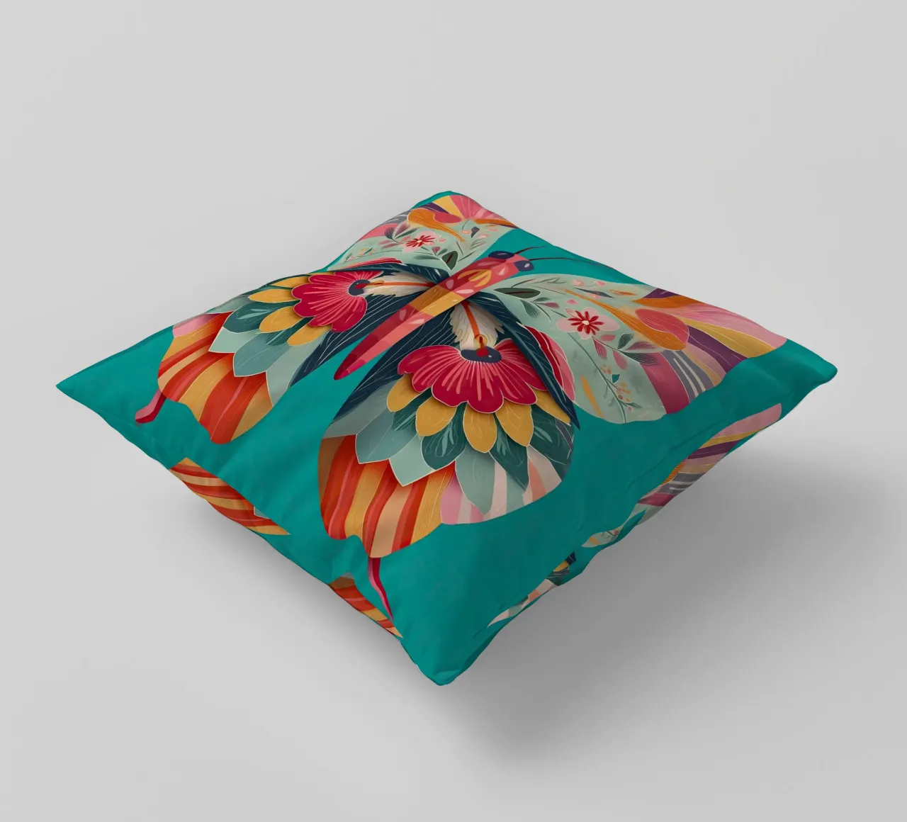 Study of a Butterfly in Bloom cuscino da Luca