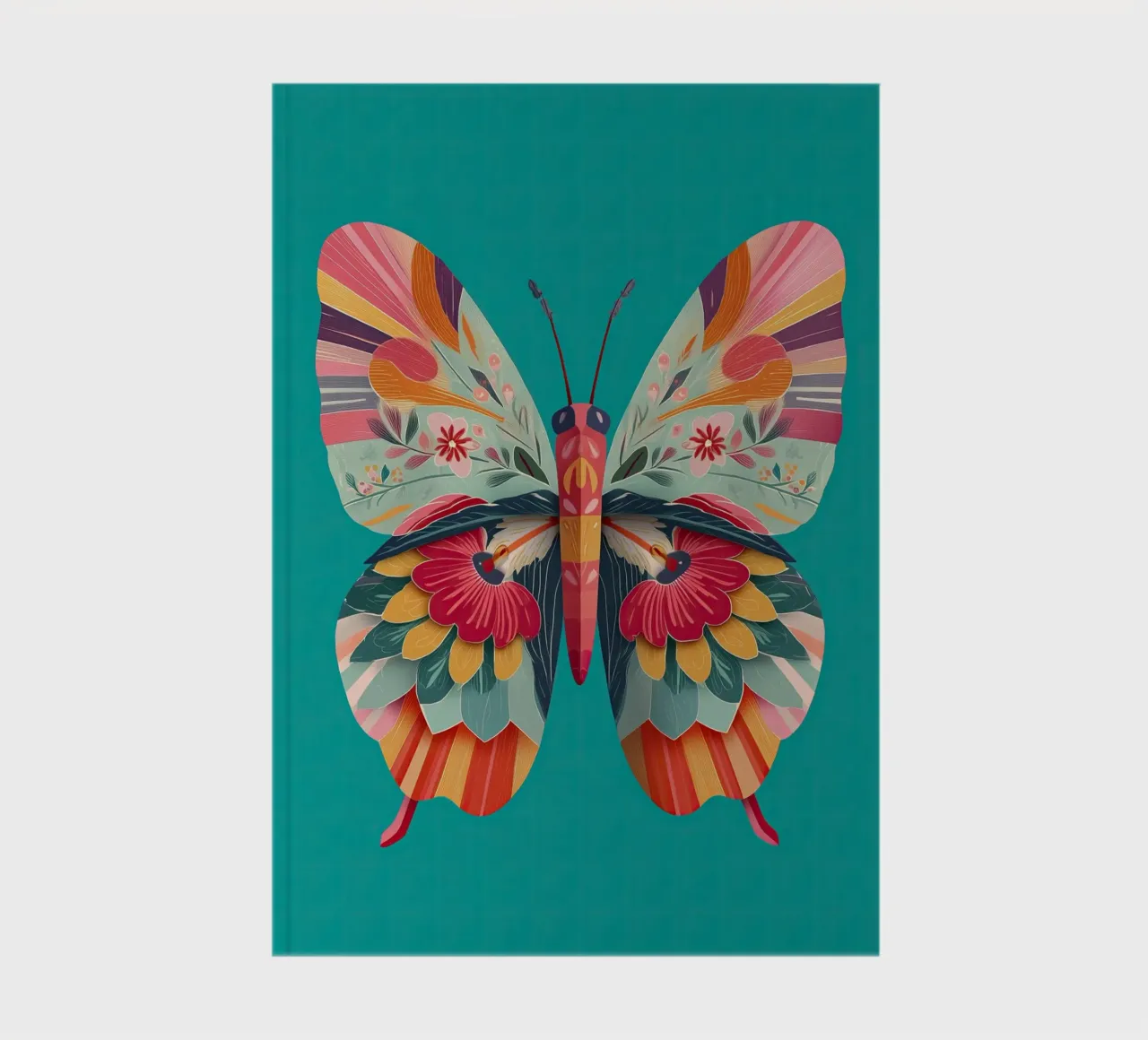 Study of a Butterfly in Bloom carnet de notes de Luca