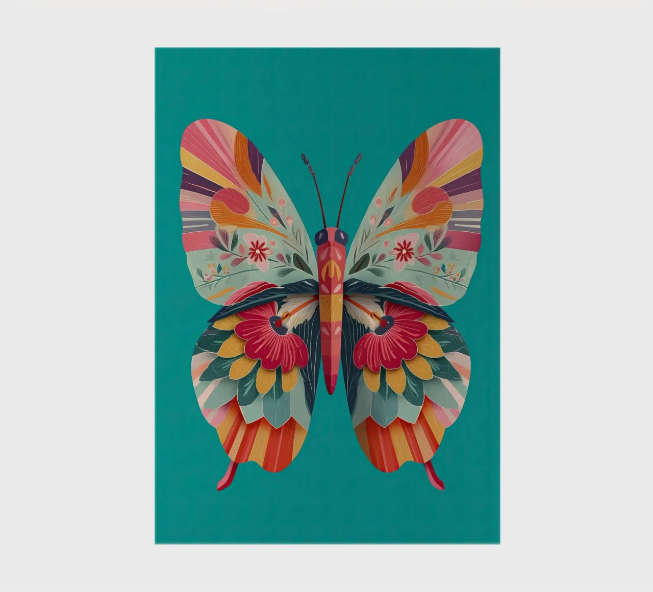 Study of a Butterfly in Bloom carnet de notes de Luca