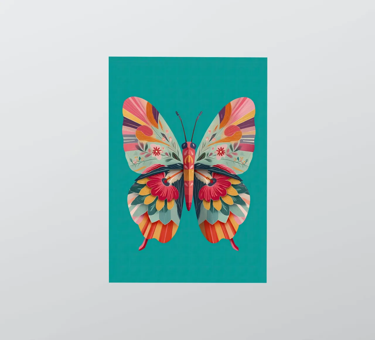 Study of a Butterfly in Bloom sticker by Luca