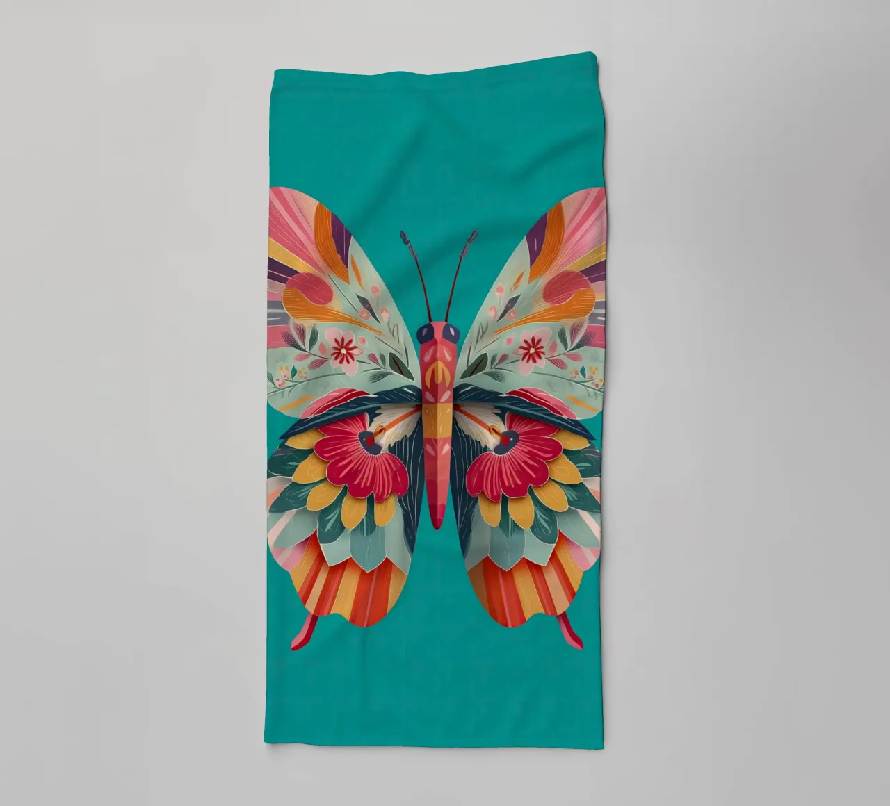 Study of a Butterfly in Bloom towel by Luca