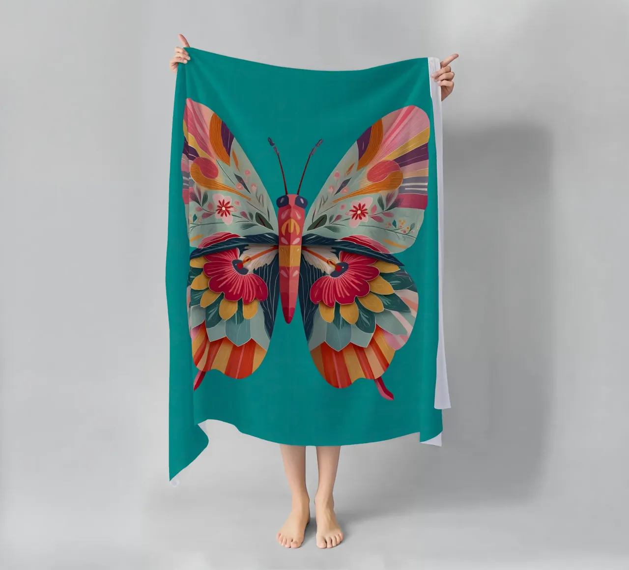 Study of a Butterfly in Bloom telo mare da Luca