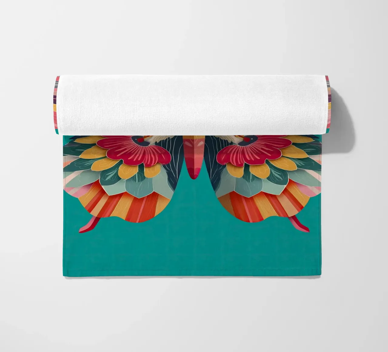 Study of a Butterfly in Bloom beach towel by Luca