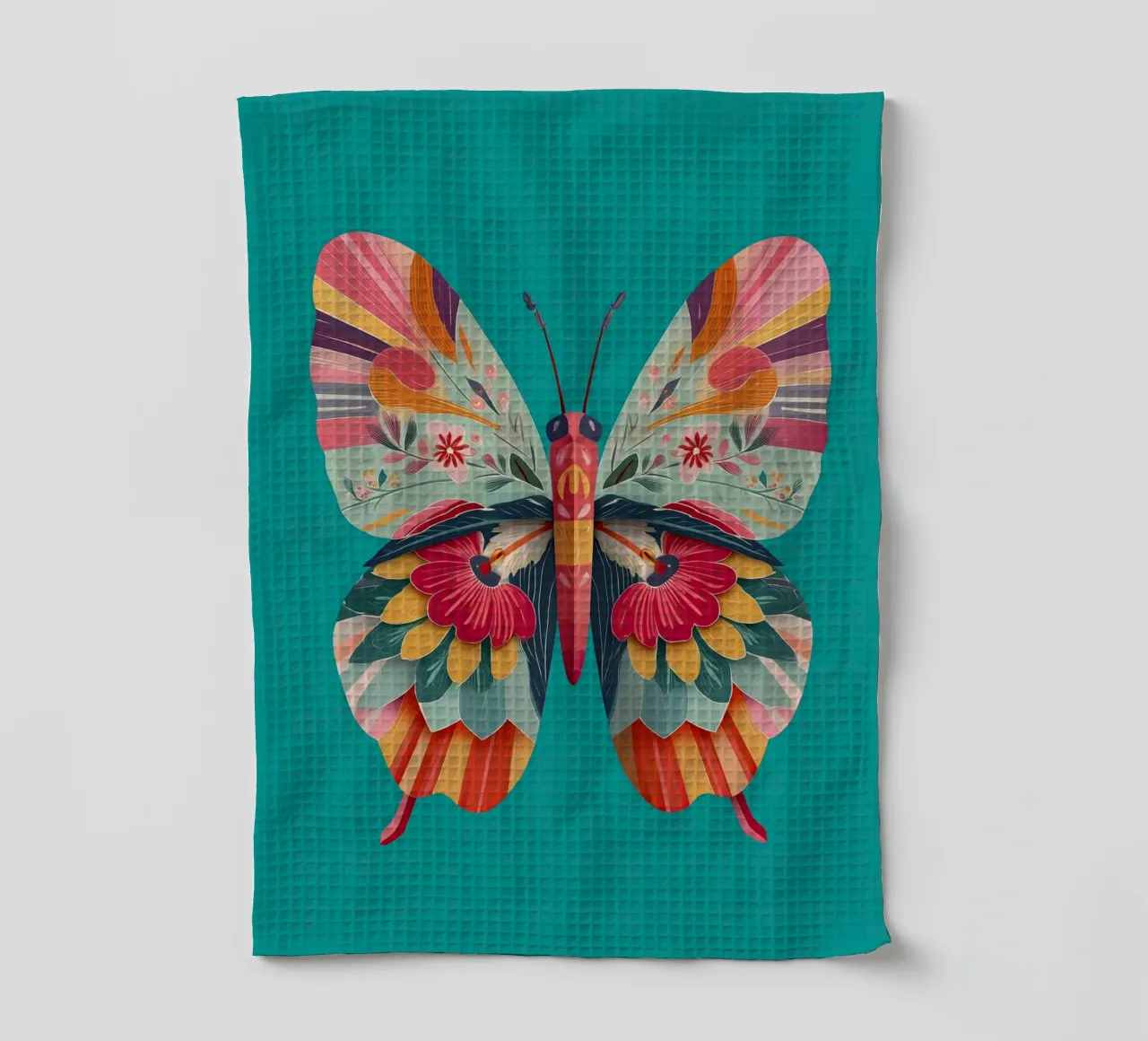 Study of a Butterfly in Bloom paño de cocina de Luca