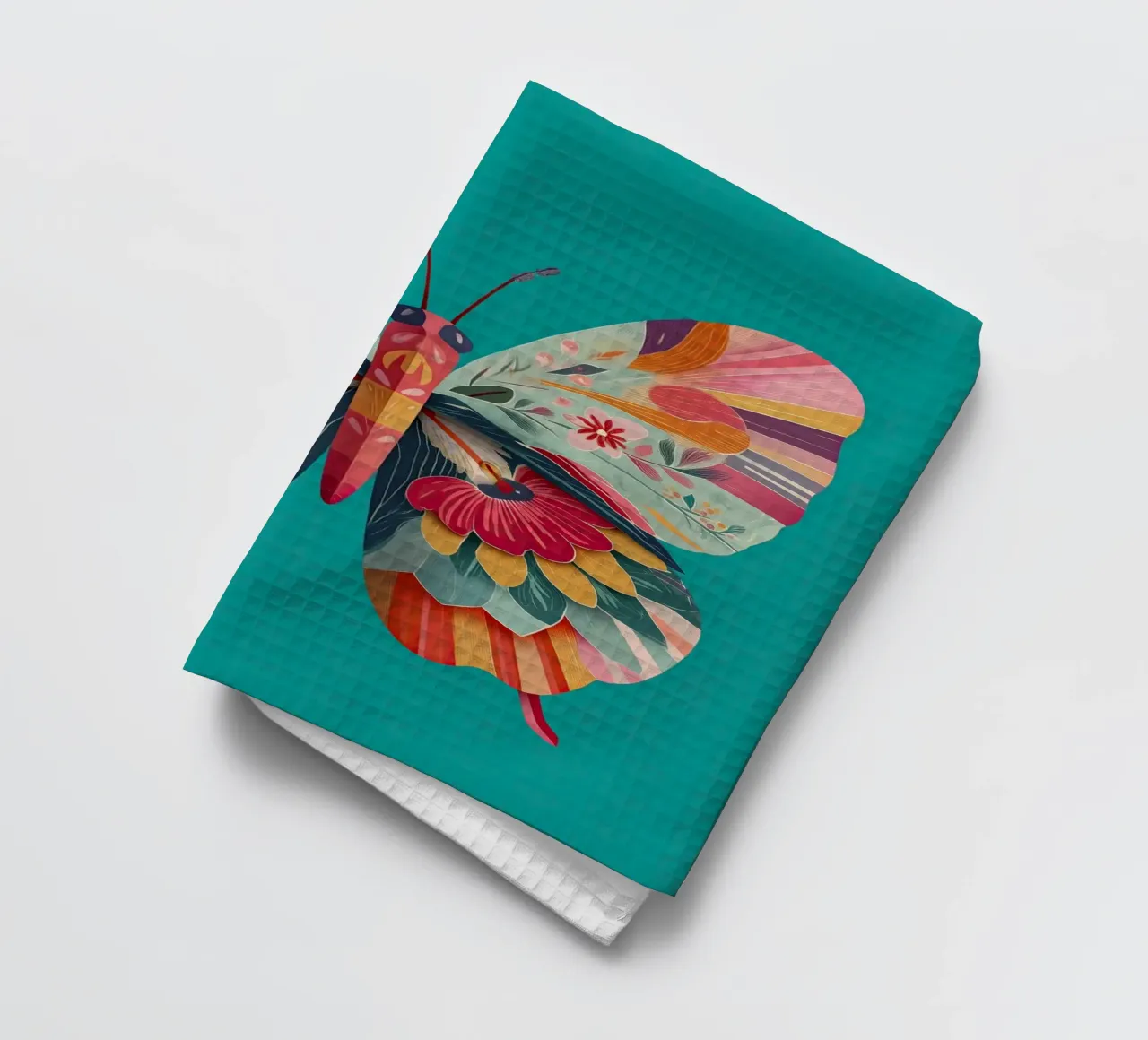 Study of a Butterfly in Bloom paño de cocina de Luca