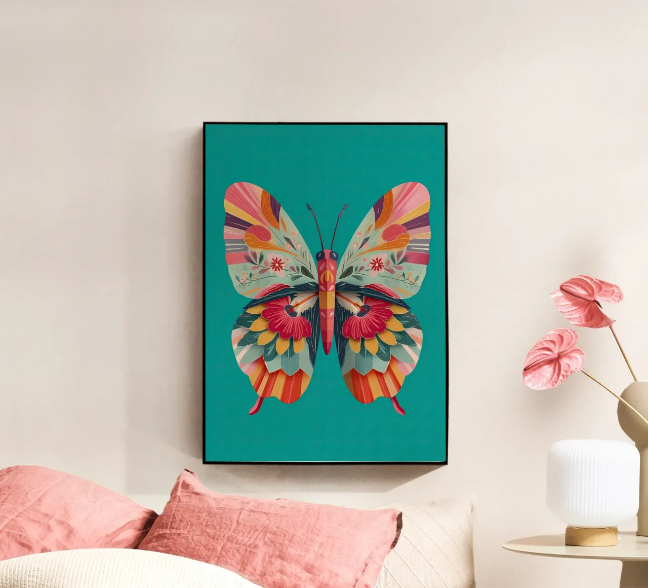 Study of a Butterfly in Bloom plexiglass da Luca