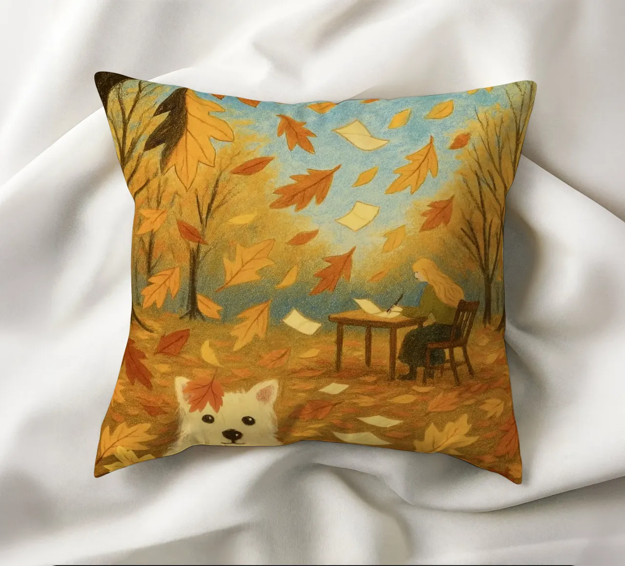 Lettere all'autunno cuscino da Taika Tori Art