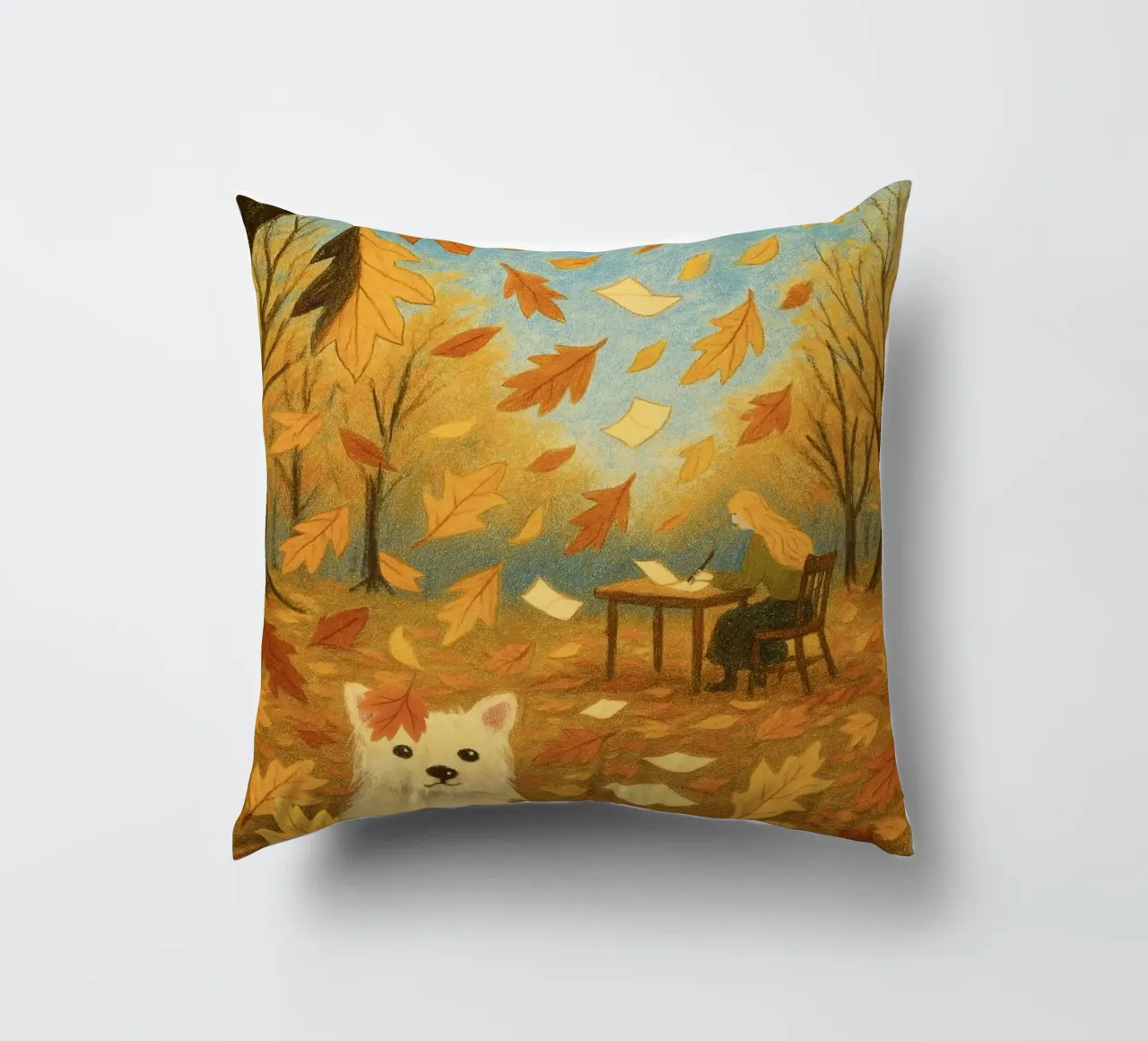 Lettere all'autunno cuscino da Taika Tori Art